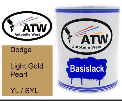 Dodge, Light Gold Pearl, YL / SYL: 1L Lackdose, von ATW Autoteile West.